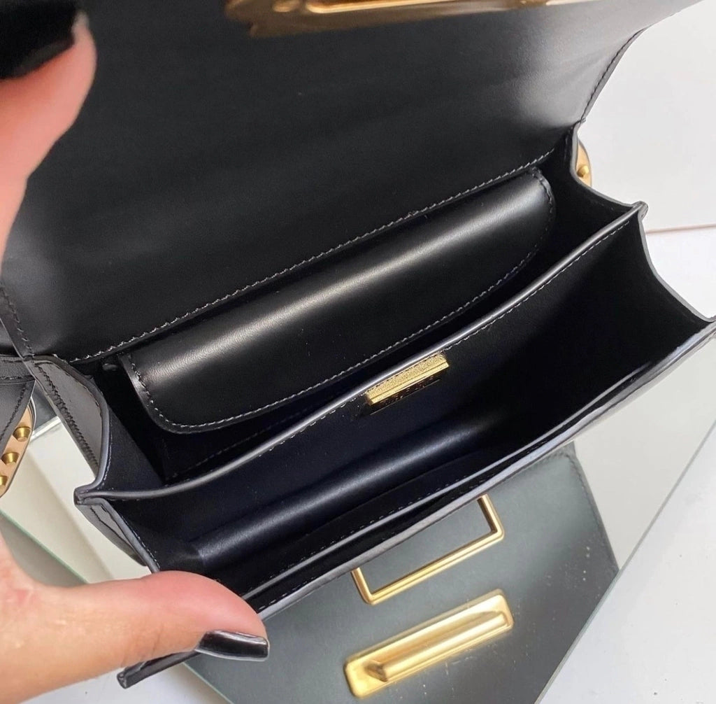 BAG PRADA ITALY BLACK AND GOLD