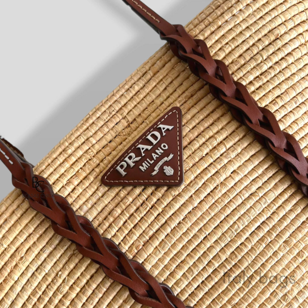 Bag Prada Rieten Shopper Ráfia
