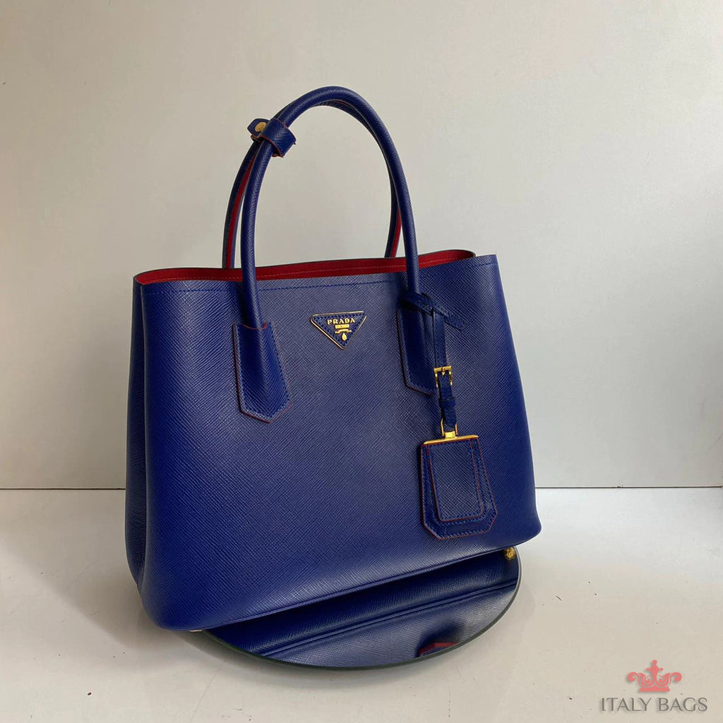 BAG PRADA BLUE LEATHER ITALY
