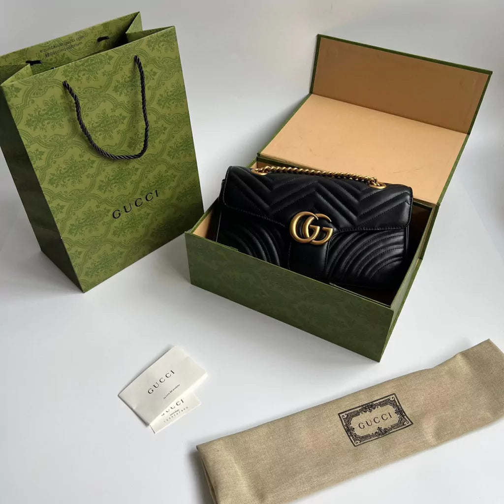 Bag Gucci Marmont Matelassê Black