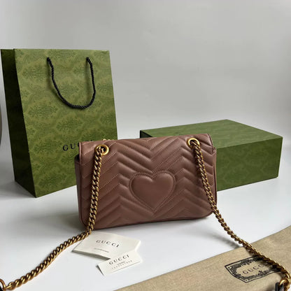 Bag Gucci Marmont Matelassê Brown