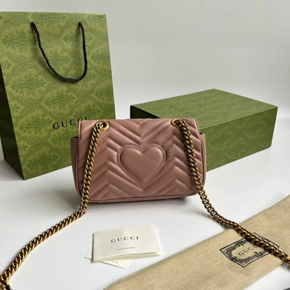 Bag Gucci Marmont Matelassê Light Brown