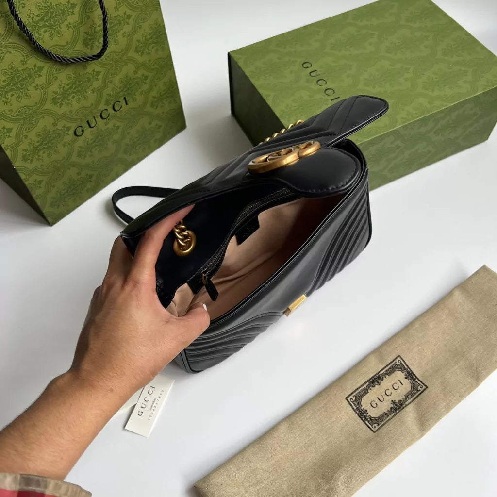Bag Gucci Marmont Matelassê Black