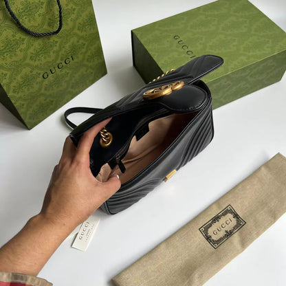 Bag Gucci Marmont Matelassê Black