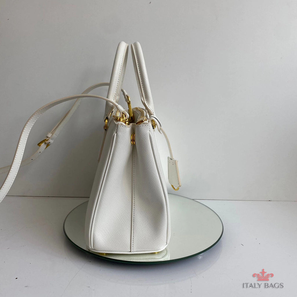 BAG PRADA LEATHER SAFIANO WHITE