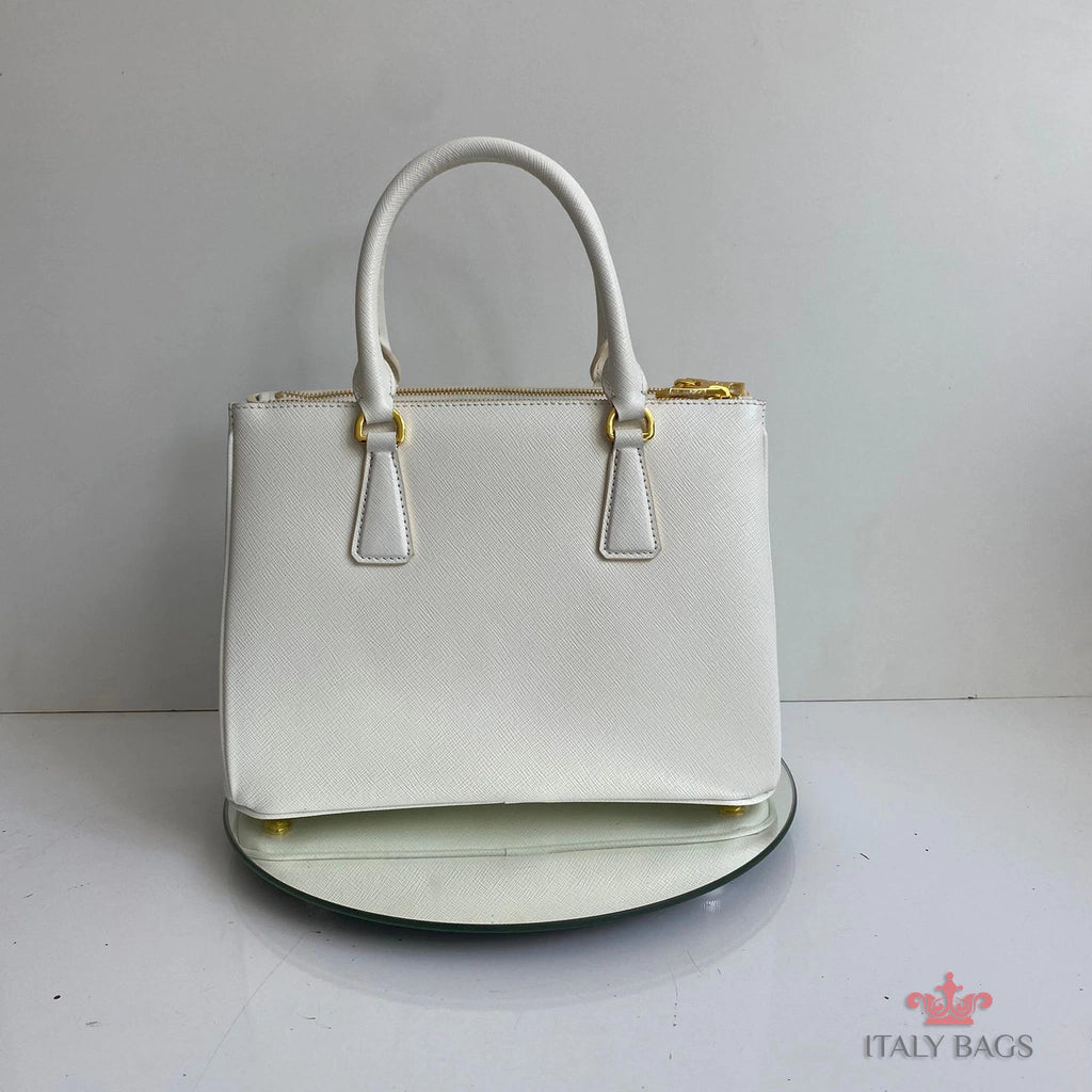 BAG PRADA LEATHER SAFIANO WHITE
