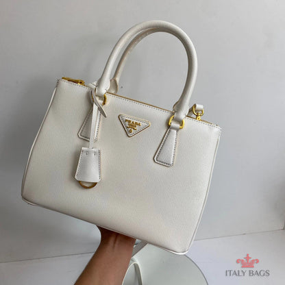 BAG PRADA LEATHER SAFIANO WHITE