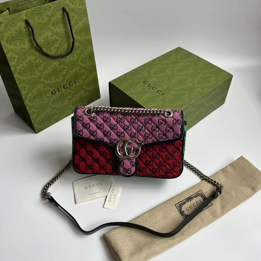 Bag Gucci Marmont Matelassê Pink
