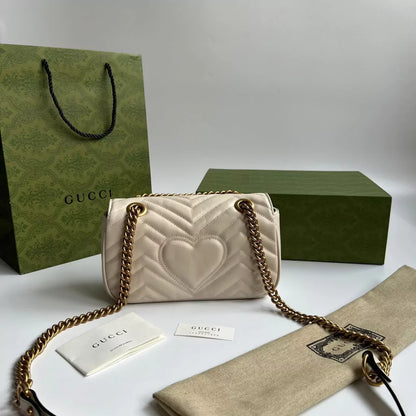 Bag Gucci Marmont Matelassê Beige
