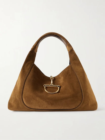 Bag Softbit Suede Gucci Light Brown