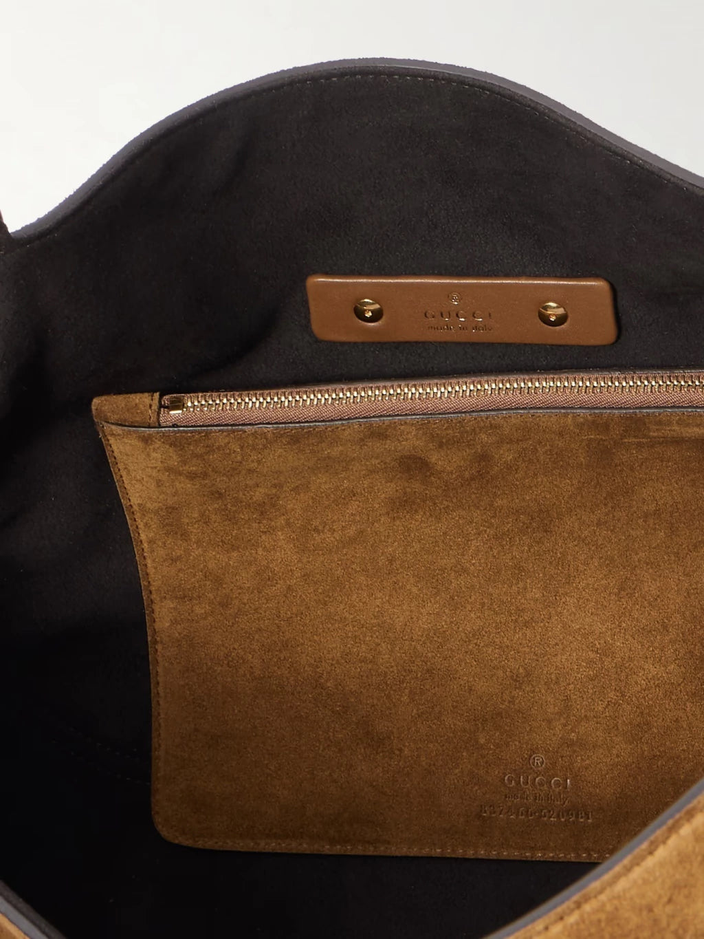 Bag Softbit Suede Gucci Light Brown