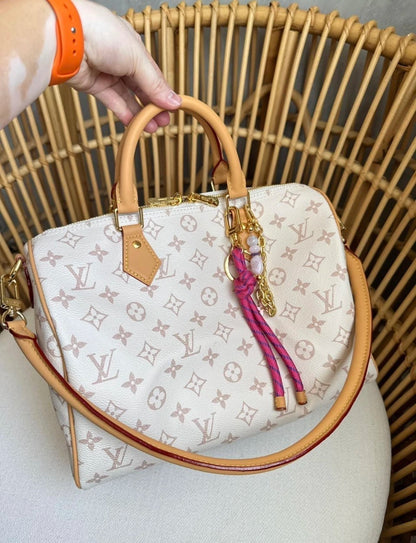 Bag Louis Vuitton Speedy Soft 30 Lucky White and Pink