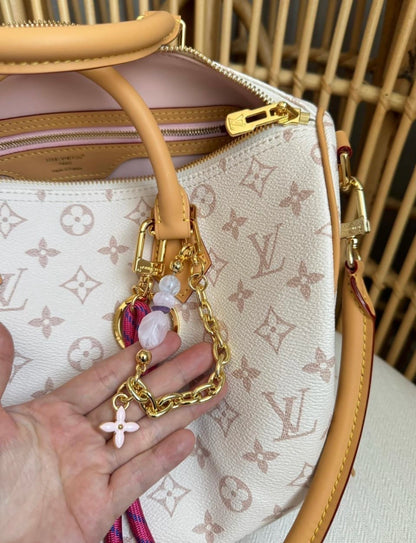Bag Louis Vuitton Speedy Soft 30 Lucky White and Pink