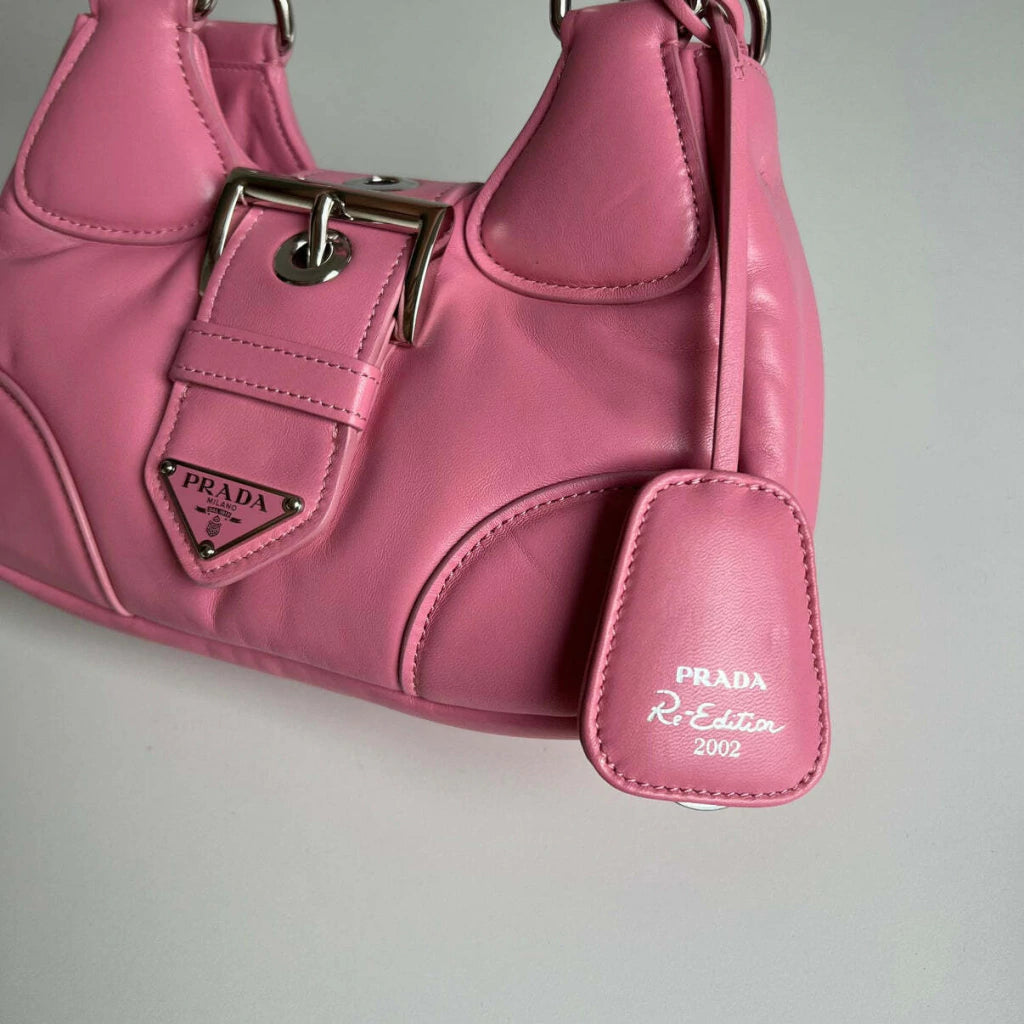 Bag Prada MOON Handbag Leather Pink