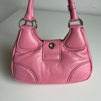 Bag Prada MOON Handbag Leather Pink