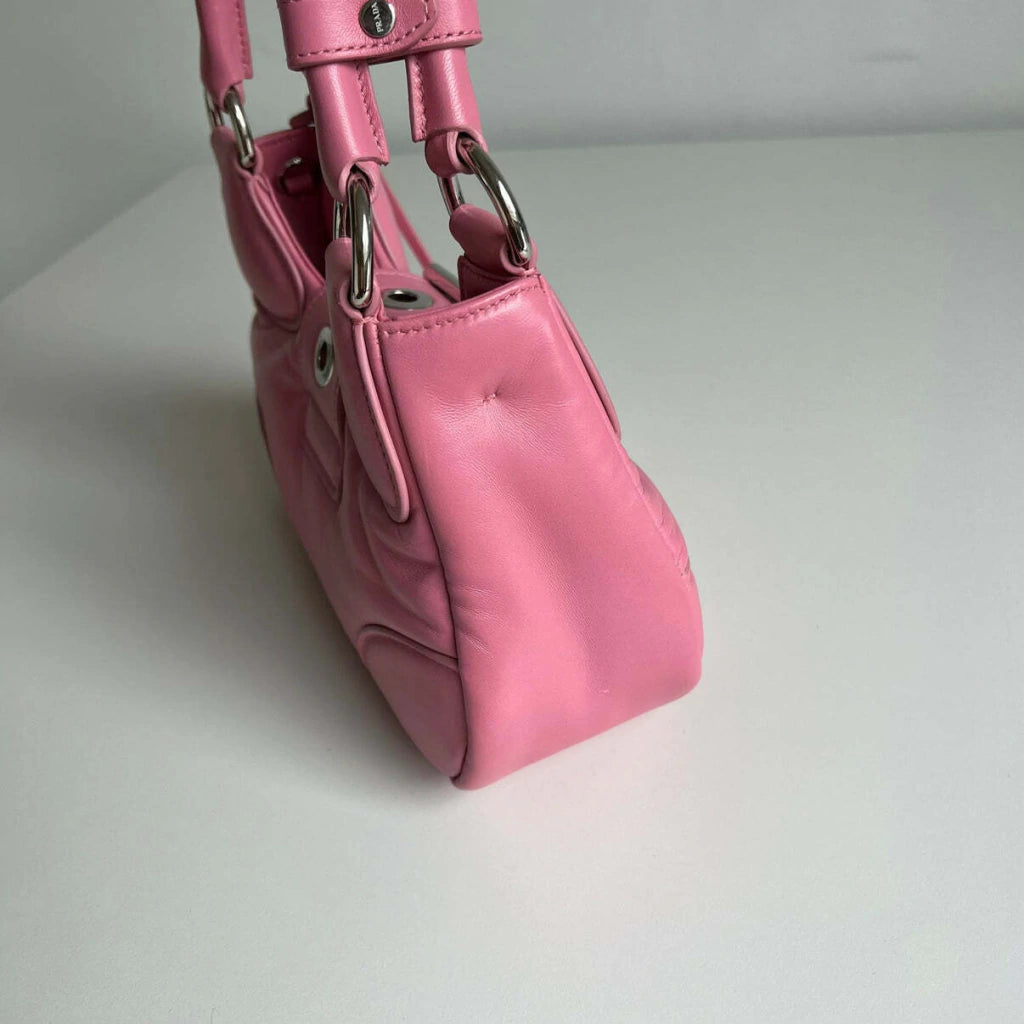 Bag Prada MOON Handbag Leather Pink