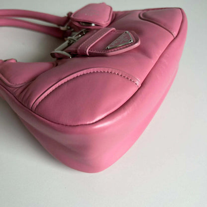 Bag Prada MOON Handbag Leather Pink