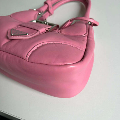 Bag Prada MOON Handbag Leather Pink