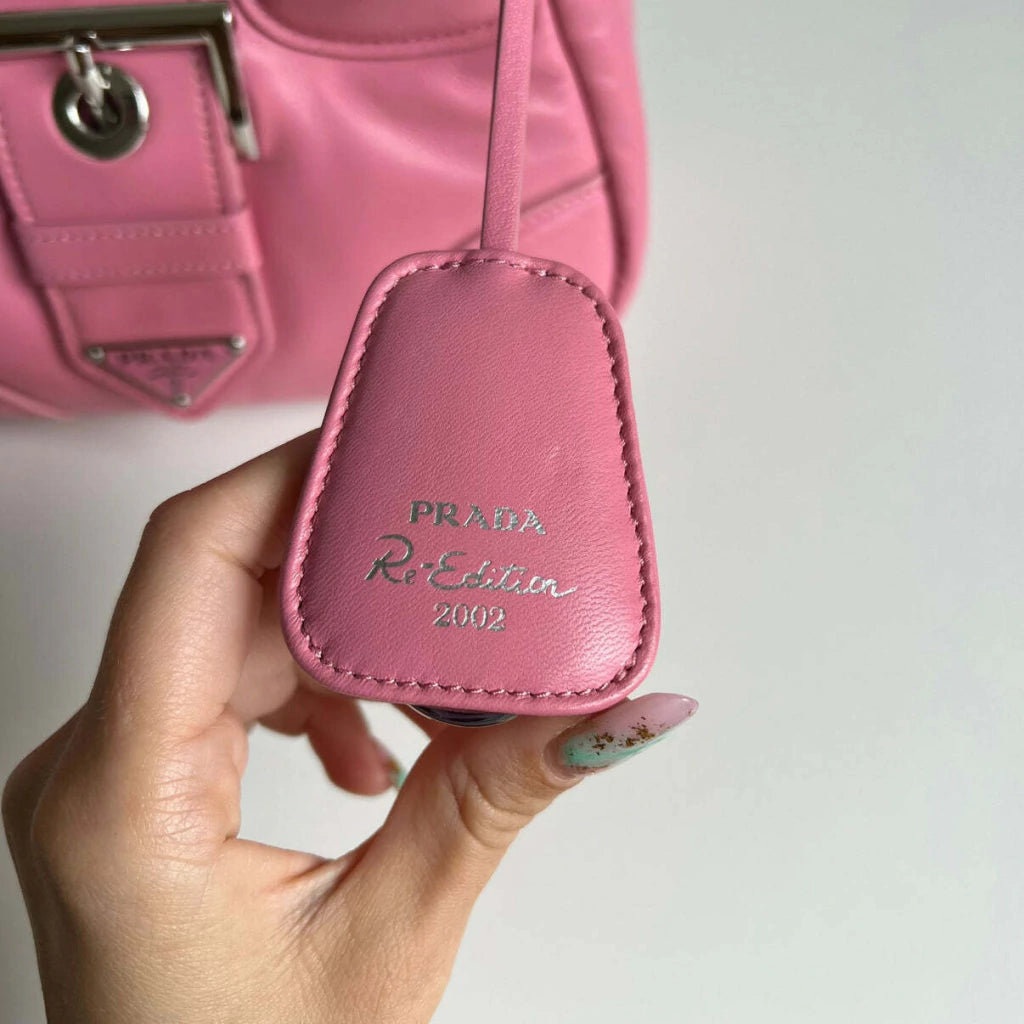 Bag Prada MOON Handbag Leather Pink