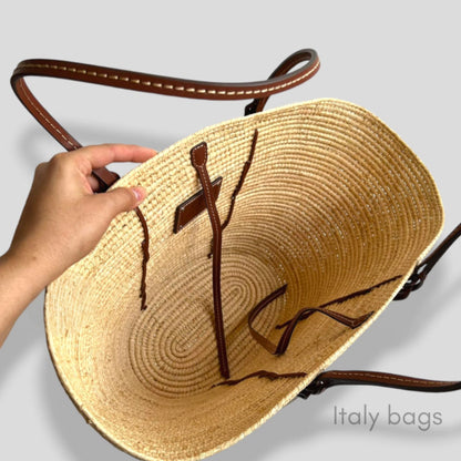 Bag Prada Rieten Shopper Ráfia