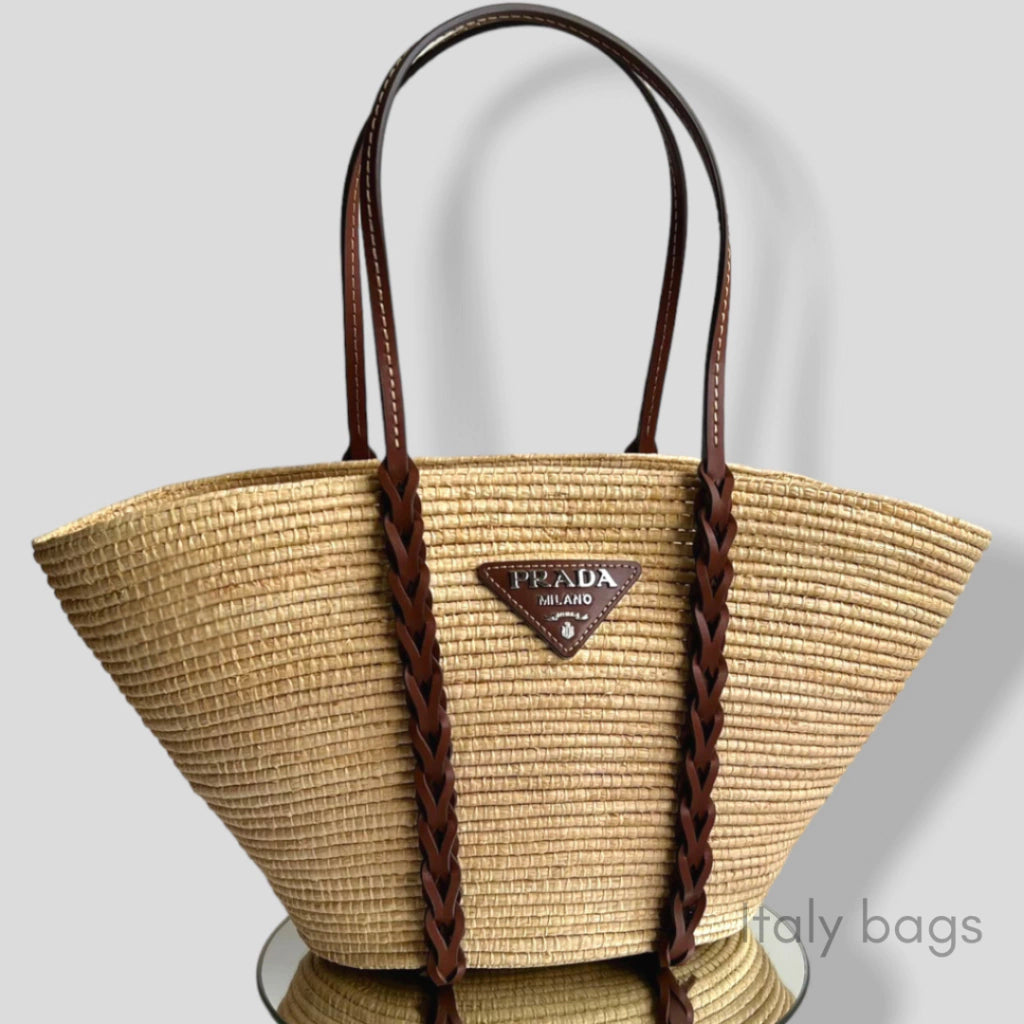 Bag Prada Rieten Shopper Ráfia
