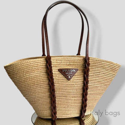 Bag Prada Rieten Shopper Ráfia