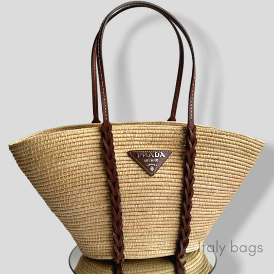 Bag Prada Rieten Shopper Ráfia