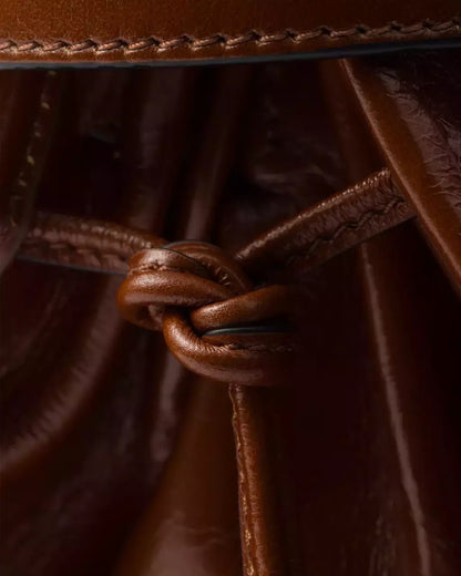 Bag Medium Bonnie Large Buckle Leather Shoulder Brown