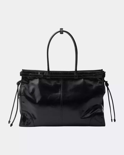 Bag Bonnie Buckle Leather Shoulder Bag Black