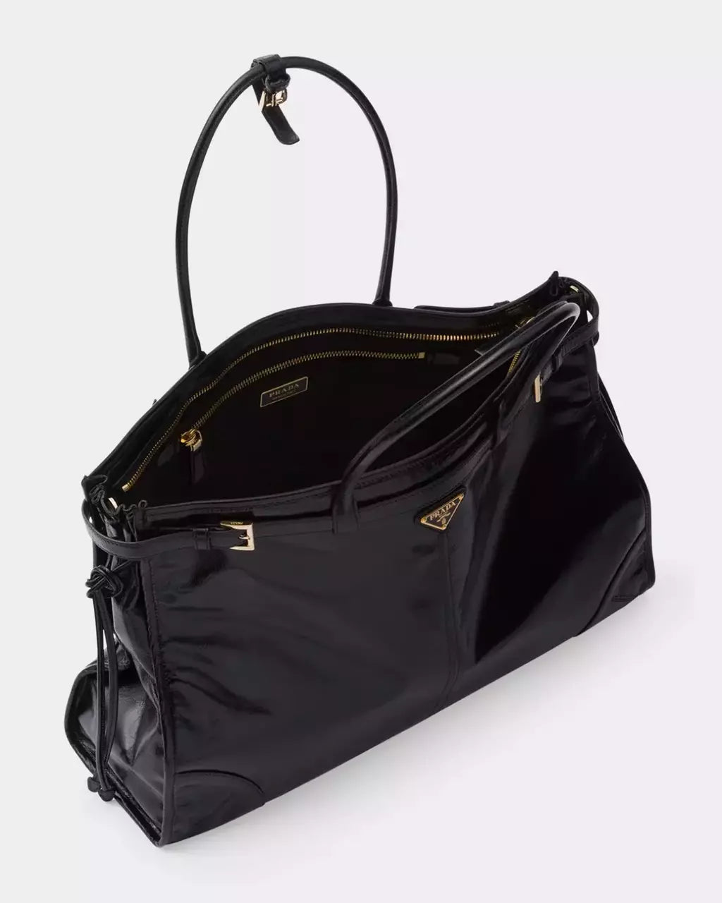 Bag Bonnie Buckle Leather Shoulder Bag Black
