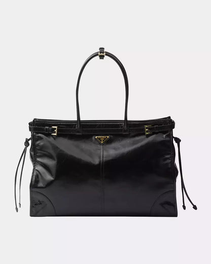 Bag Bonnie Buckle Leather Shoulder Bag Black