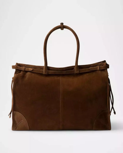 Bag Suede Tote Prada