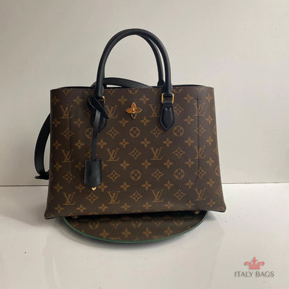 BAG Louis Vuitton TOTE FLOWER BLACK ITALY
