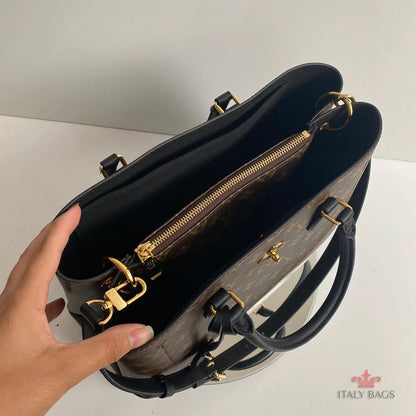 BAG Louis Vuitton TOTE FLOWER BLACK ITALY