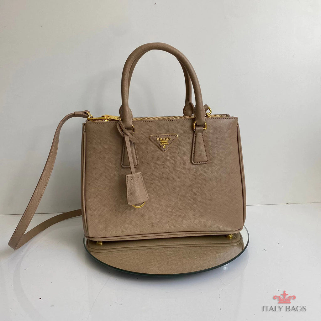 BAG PRADA LEATHER SAFIANO BEIGE