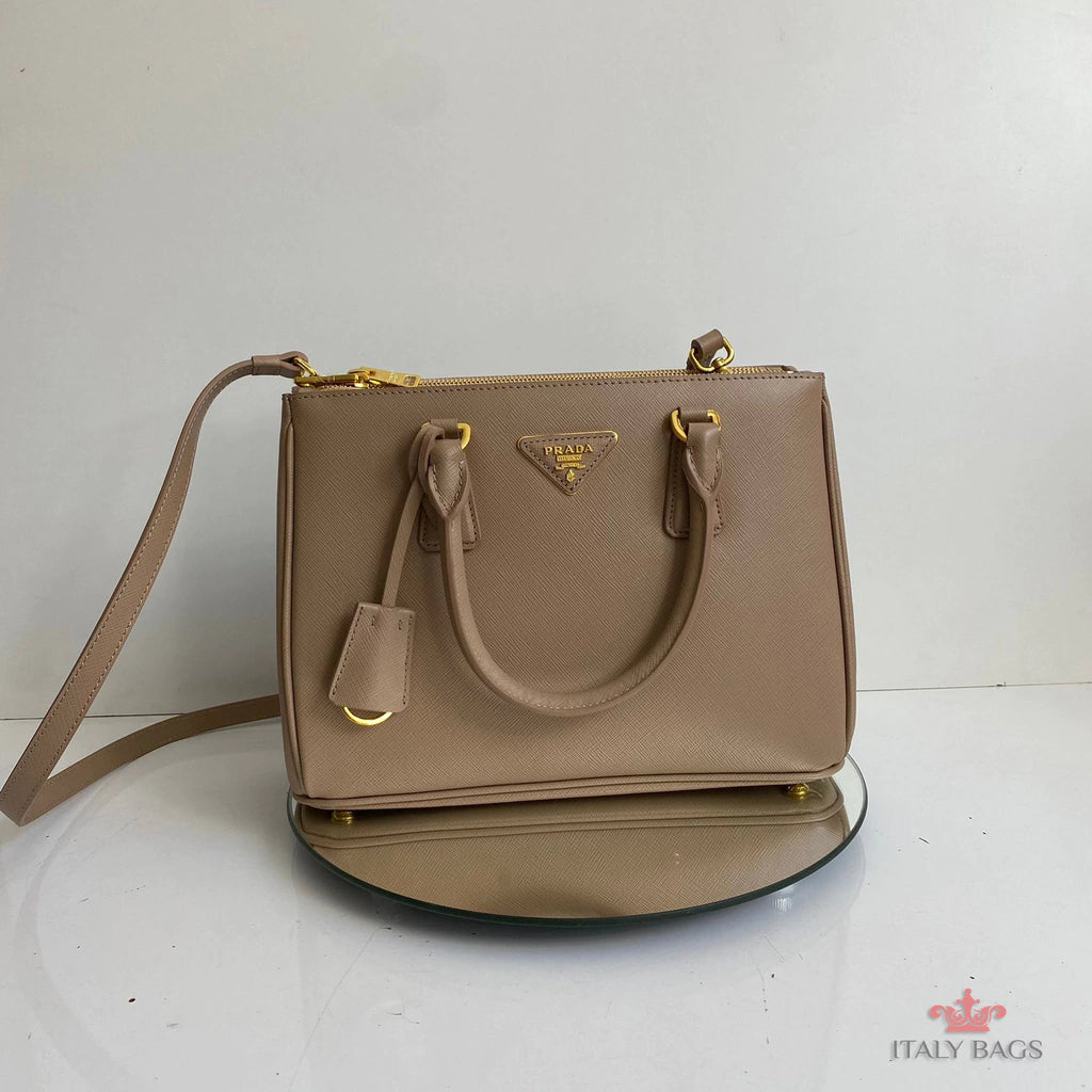 BAG PRADA LEATHER SAFIANO BEIGE
