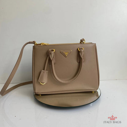 BAG PRADA LEATHER SAFIANO BEIGE