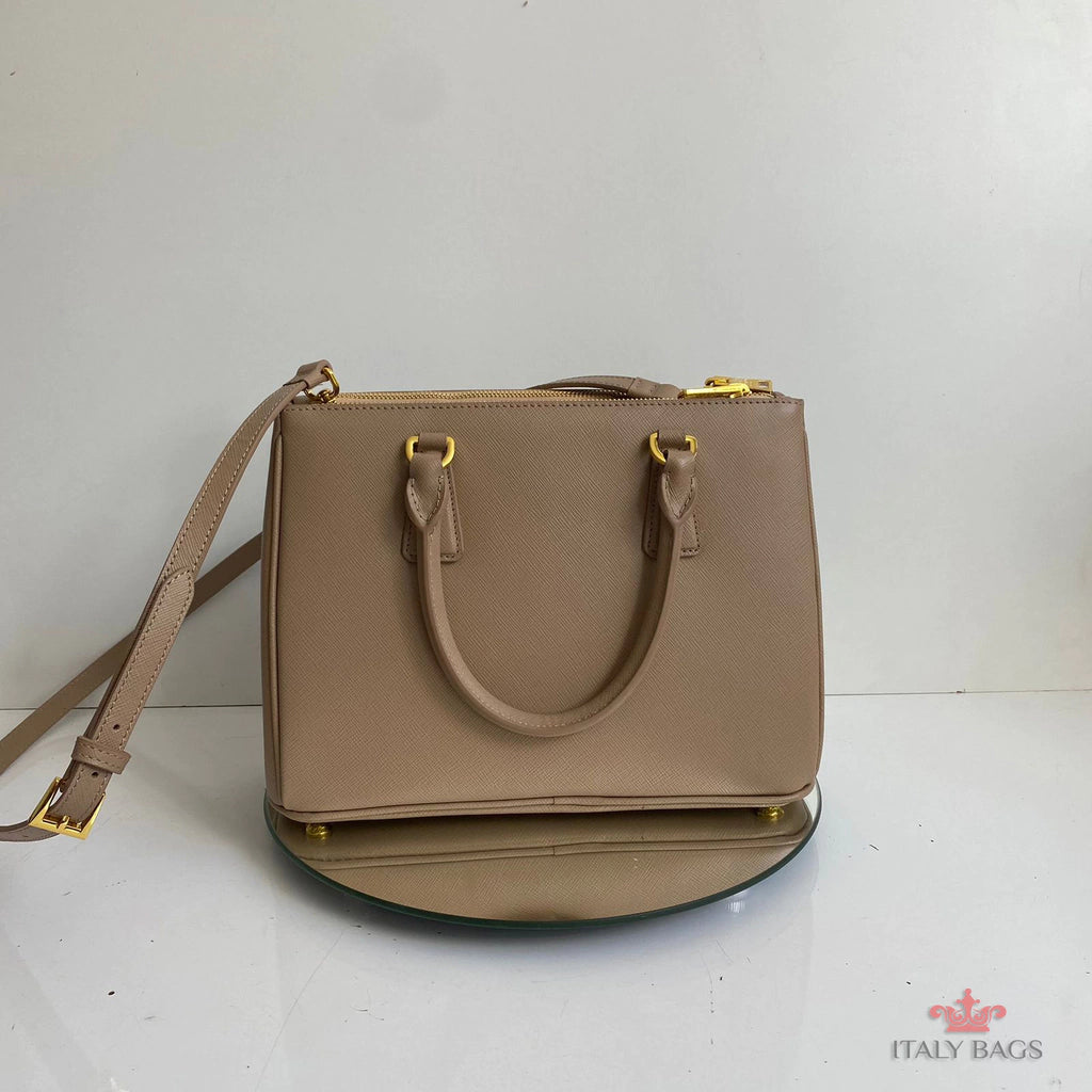 BAG PRADA LEATHER SAFIANO BEIGE