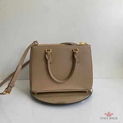 BAG PRADA LEATHER SAFIANO BEIGE