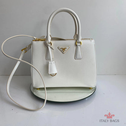 BAG PRADA LEATHER SAFIANO WHITE