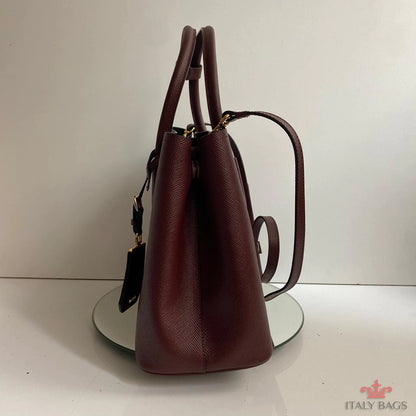 BAG PRADA BURGUNDY LEATHER ITALY